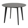 CASA Living Roxby Spisebord Ø 105 x H 76 cm - Gummitræ - Sort
