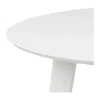 CASA Living Roxby Spisebord Ø 105 x H 76 cm - Gummitræ/mdf - Hvid