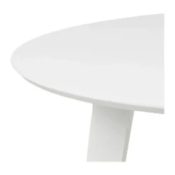 CASA Living Roxby Spisebord Ø 105 x H 76 cm - Gummitræ/mdf - Hvid
