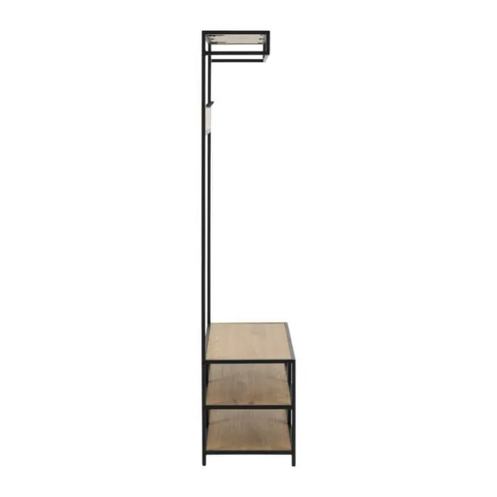 CASA Living SeafordGarderobestativ H 185 x B 40 x L 77 cm - Stål - Sort