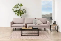 CASA Living Seaford Indskudsbord H 45 x B 50 x L 50 cm - Egetræ/stål - Vild eg