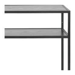 CASA Living Seaford Konsolbord H 79 x B 120 x D 35 cm - Melamin/metal - Sort