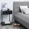 CASA Living Seaford Natbord H 63 x B 42 x D 35 cm - Melamin/metal - Sort