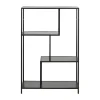 CASA Living Seaford Reol H 114 x B 77 x D 35 cm - Melamin/metal/mdf - Sort