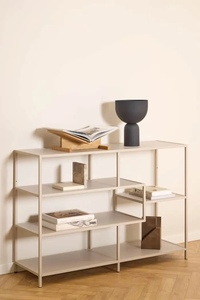 CASA Living Seaford Reol H 78 x B 114 x L 35 cm - Stål/melamin
