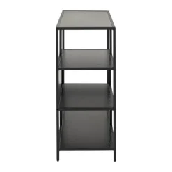 CASA Living Seaford Reol H 78 x B 114 x D 35 cm - Melamin/stål - Sort