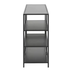 CASA Living Seaford Reol H 78 x B 114 x D 35 cm - Melamin/metal/mdf - Sort
