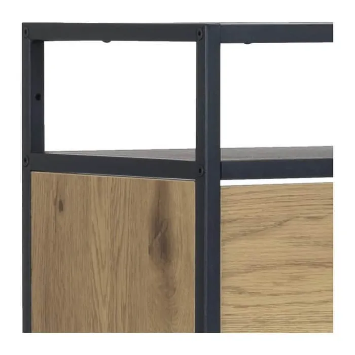 CASA Living Seaford Skoskab H 129 x B 30 x L 56 cm - Stål - Natur