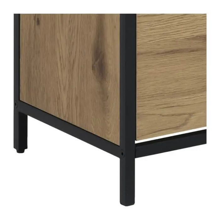CASA Living Seaford Skoskab H 129 x B 30 x L 56 cm - Stål - Natur