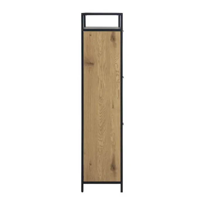 CASA Living Seaford Skoskab H 129 x B 30 x L 56 cm - Stål - Natur