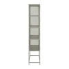CASA Living Seaford Vitrineskab H 185,6 x B 77 x D 35 cm - Melamin - Grå