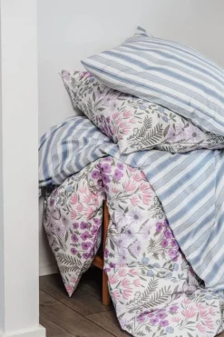 CASA Living Sengetøj B 140 x L 220 cm - Bomuld - Lilla