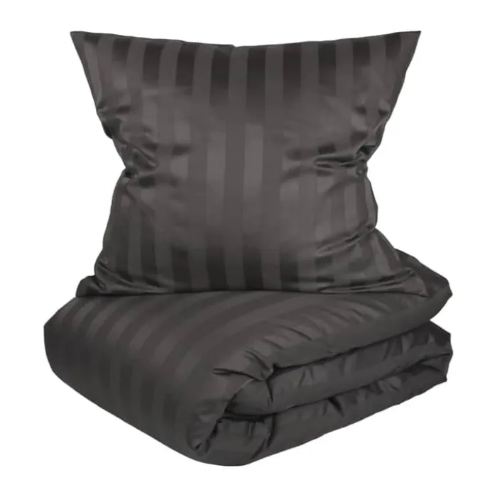 CASA Living Sengetøj B 140 x L 220 cm - Økologisk bomuld - Grå