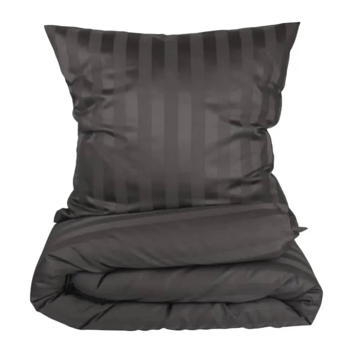 CASA Living Sengetøj B 140 x L 220 cm - Økologisk bomuld - Grå