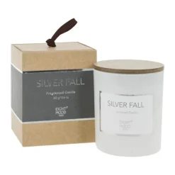 CASA Living Silver Fall Duftlys Hvid/grå/natur