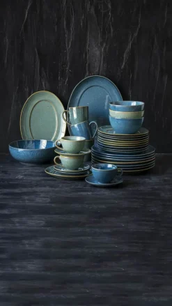 CASA Living Sofia Fad B 21 x L 31 cm - Stentøj - Blå