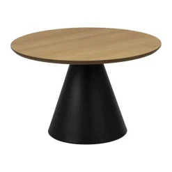 CASA Living Soli Sofabord Ø 65 x 43 cm - Metal - Natur/mat sort