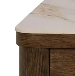 CASA Living Southampton Spisebord H 75 x B 180 x L 90 cm - Keramik/egetræsfinér - Beige