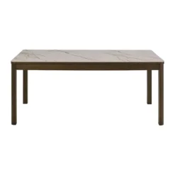 CASA Living Southampton Spisebord H 75 x B 180 x L 90 cm - Keramik/egetræsfinér - Beige