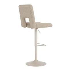 CASA Living Sylvia Barstol - 2 stk. H 115 x B 41,5 x L 52 cm - Stål/stof - Beige