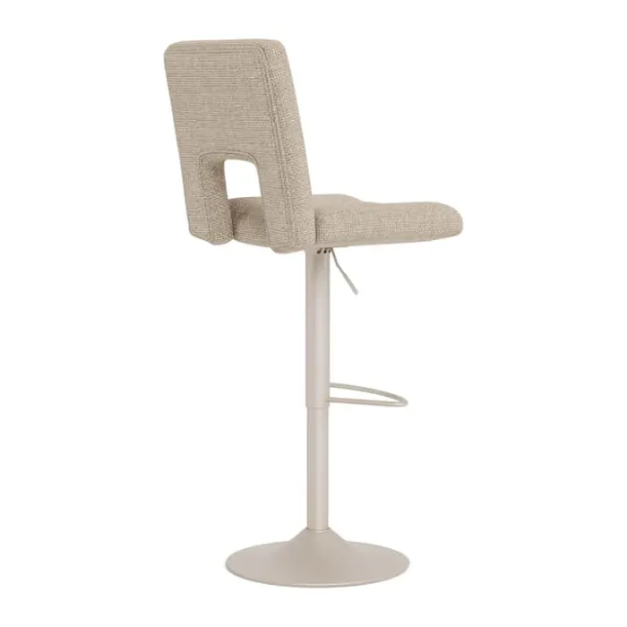CASA Living Sylvia Barstol - 2 stk. H 115 x B 41,5 x L 52 cm - Stål/stof - Beige