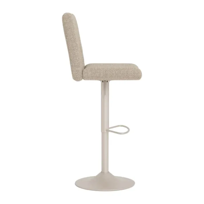 CASA Living Sylvia Barstol - 2 stk. H 115 x B 41,5 x L 52 cm - Stål/stof - Beige