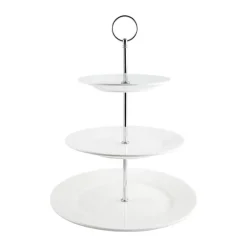 CASA Living Étagère H 38 cm - Porcelæn - Hvid