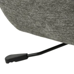 CASA Living Talgarth Lænestol m. Skammel H 105 x B 76 x L 86 cm - Stof/stål - Antracit