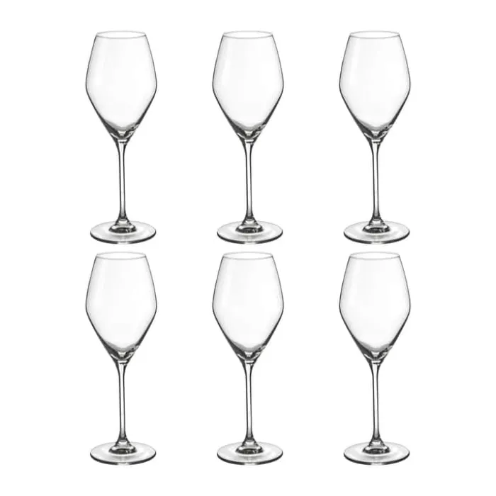 CASA Living Toscana Hvidvinsglas - 6 stk. 34 cl - Glas - Klar