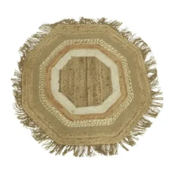 CASA Living Tæppe B 90 x L 90 cm - Bomuld - Natur