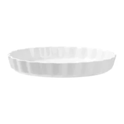 CASA Living Tærtefad Ø 30 cm - Porcelæn - Hvid