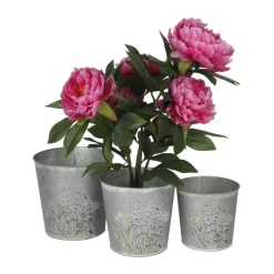 CASA Living Urtepotteskjuler H 16,5 cm - Zink - Multifarvet