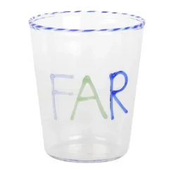 CASA Living Vandglas - Far 40 cl - Borosilikatglas - Blå