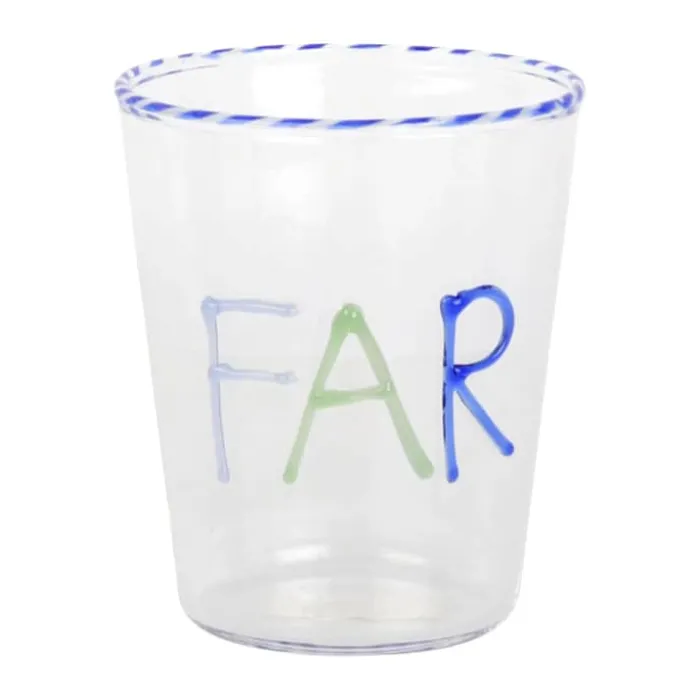 CASA Living Vandglas - Far 40 cl - Borosilikatglas - Blå