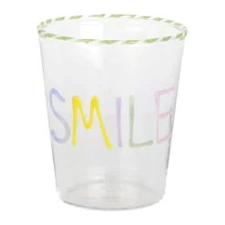 CASA Living Vandglas - Smile 40 cl - Borosilikatglas - Multifarvet