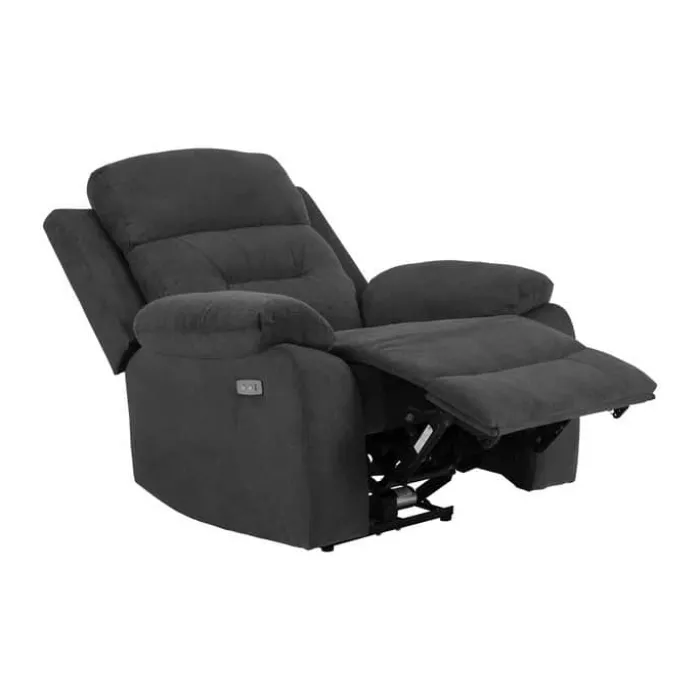 CASA Living Vansbro Lænestol H 98 x B 96 x L 92 cm - Stof - Mørkegrå