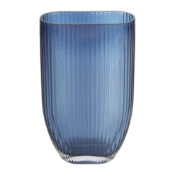 CASA Living Vase H 21 cm - Glas - Mørkeblå