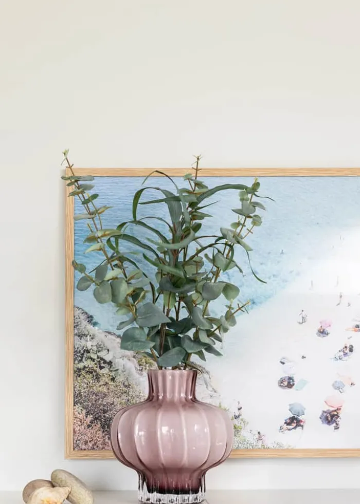 CASA Living Vase H 22 cm - Glas - Rosa