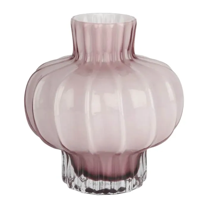 CASA Living Vase H 22 cm - Glas - Rosa