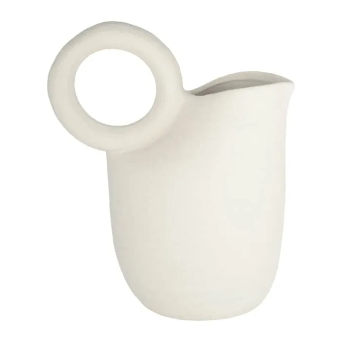 CASA Living Vase H 35,5 cm - Terracotta - Creme