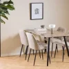 CASA Living Wicklow Spisebord H 75 x B 140 x L 80 cm - Keramik/stål - Brun Aberta/mat sort