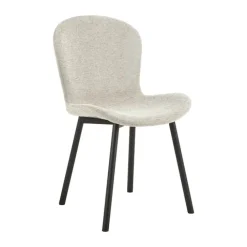 CASA Living Wilma Spisebordssæt - 5 dele Stål/egetræ - Natur/beige