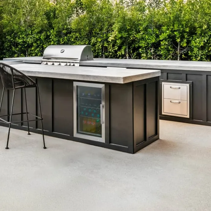 Caso BBQ Udendørskøleskab H 67,5 x B 43 x L 55,5 cm - Sølvfarvet