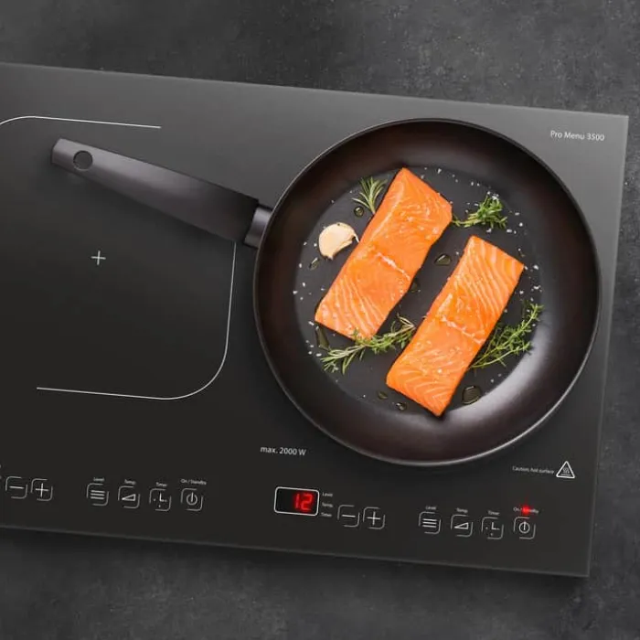 Caso Dobbelt Induktionskogeplade Pro Menu 3500 Transportabel - 12 varmeindstillinger - Sensor touch-display
