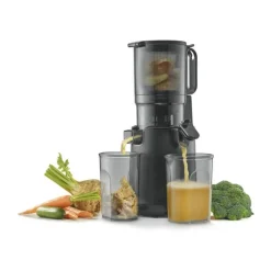 Caso Slowjuicer inkl.2 juicebeholdere SJW600 XL 250 Watt - 40 omdr./min. - Sort