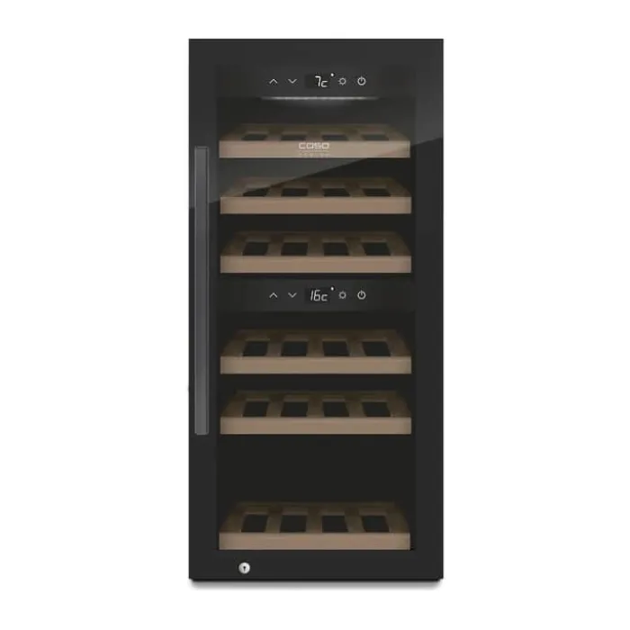 Caso WineExclusive Vinkøleskab H 87,6 x B 40 x L 58,5 cm - 24 flasker - Sort