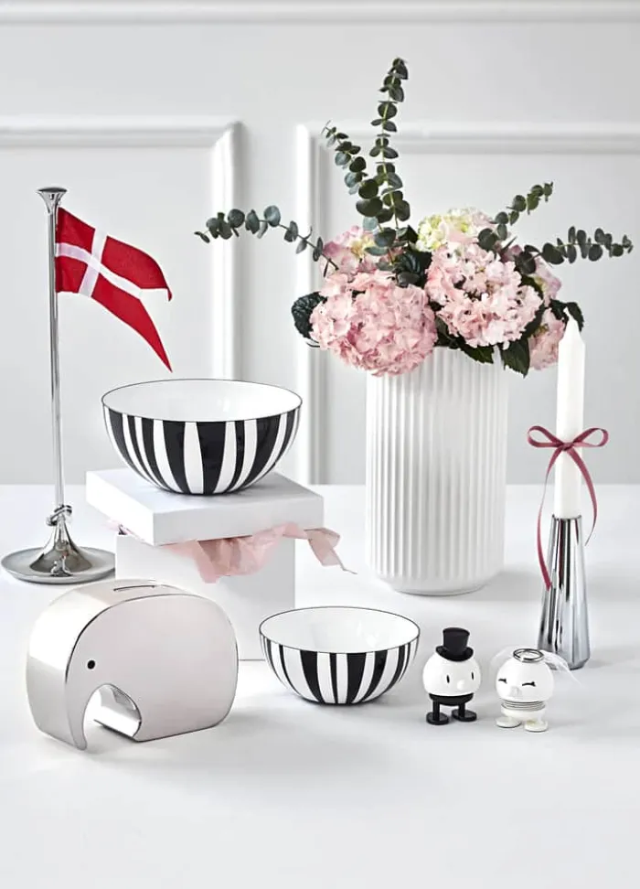 Cathrineholm Stripes Skål Ø 18 cm - Stål - Sort