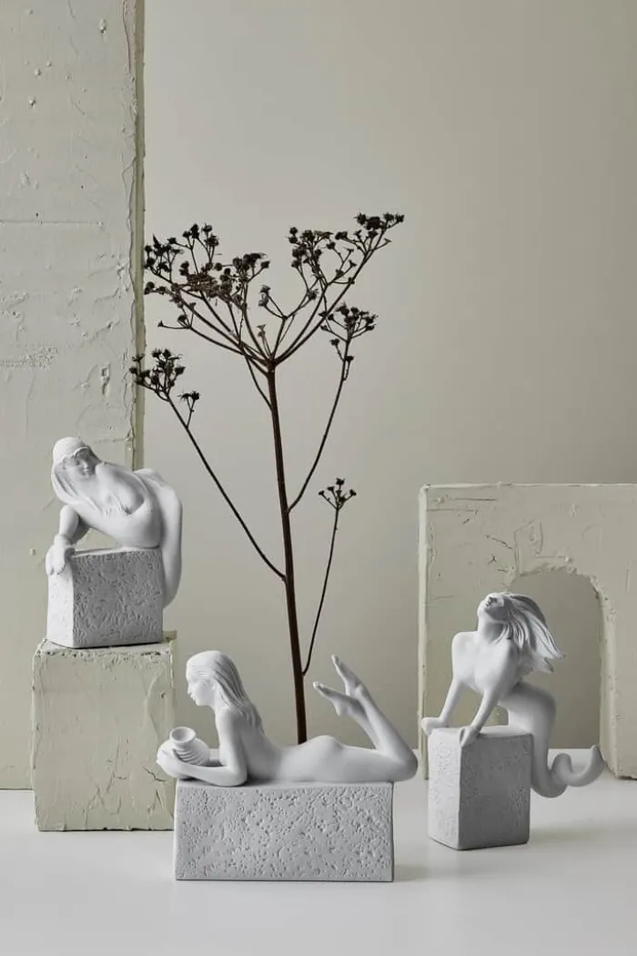 Christel Marott Christel Stjernetegn - Stenbuk H 21,5 x B 8,5 x L 15,5 cm - Porcelæn - Hvid