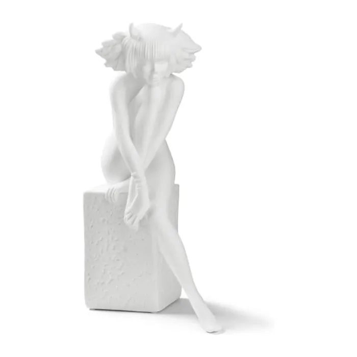 Christel Marott Christel Stjernetegn - Tyr H 23,5 x B 13 x L 12 cm - Porcelæn - Hvid