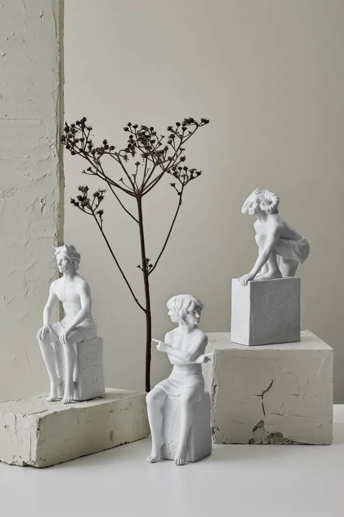 Christel Marott Christel Stjernetegn - Tvilling H 24,6 x B 10,8 x L 10 cm - Porcelæn - Hvid